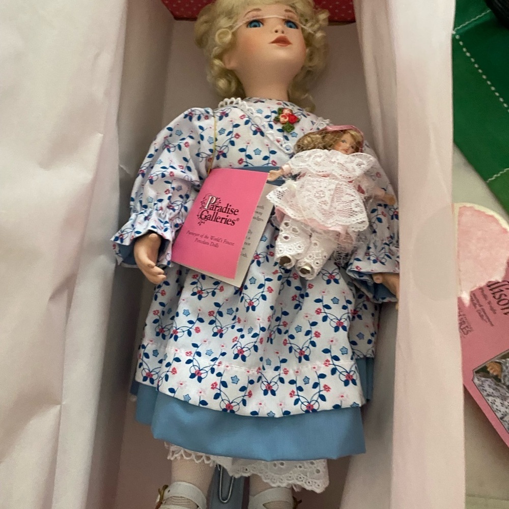 Classic Blue and White Doll by Paradise Galleries - Picture 8 of 10